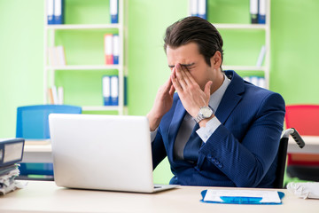 Businessman working in the office