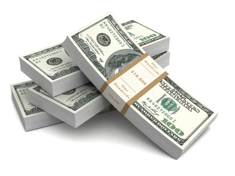 money bills 3d illustration
