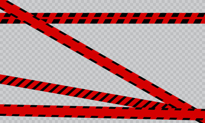Realistic warning tapes.Caution lines isolated. Danger signs. Vector