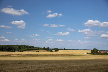 Obraz premium Farmland in Hvidberg Denmark