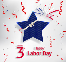 Obraz premium Happy Labor Day 2018.