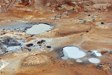 Surroundings of Lake Myvatn in Iceland