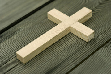Naklejka na ściany i meble Wooden cross