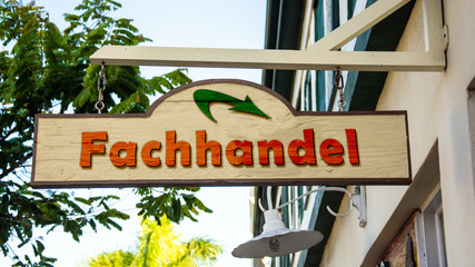 Schild 342 - Fachhandel