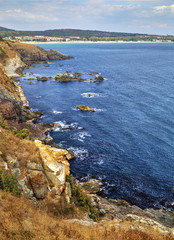 Beautiful landscape on rocky shore