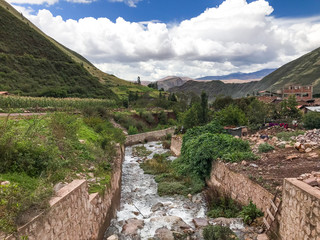 Fototapeta na wymiar ATV tour through Sacred Valley Villages, Urubamba, Peru