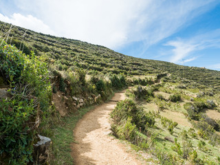 Obraz premium Isla del Sol, Sun Island, Lake Titicaca, Bolivia 