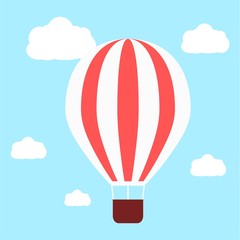 Fototapeta premium Ikona balonem wektor ogrzane powietrze
