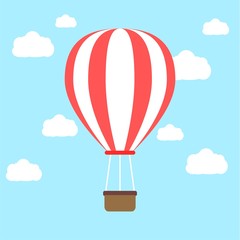 Fototapeta premium Vector hot air balloon icon