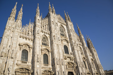 Fototapeta premium Duomo cathedral in Milan, Lombardy, Italy