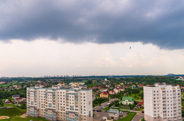 Obraz premium the city before the rain