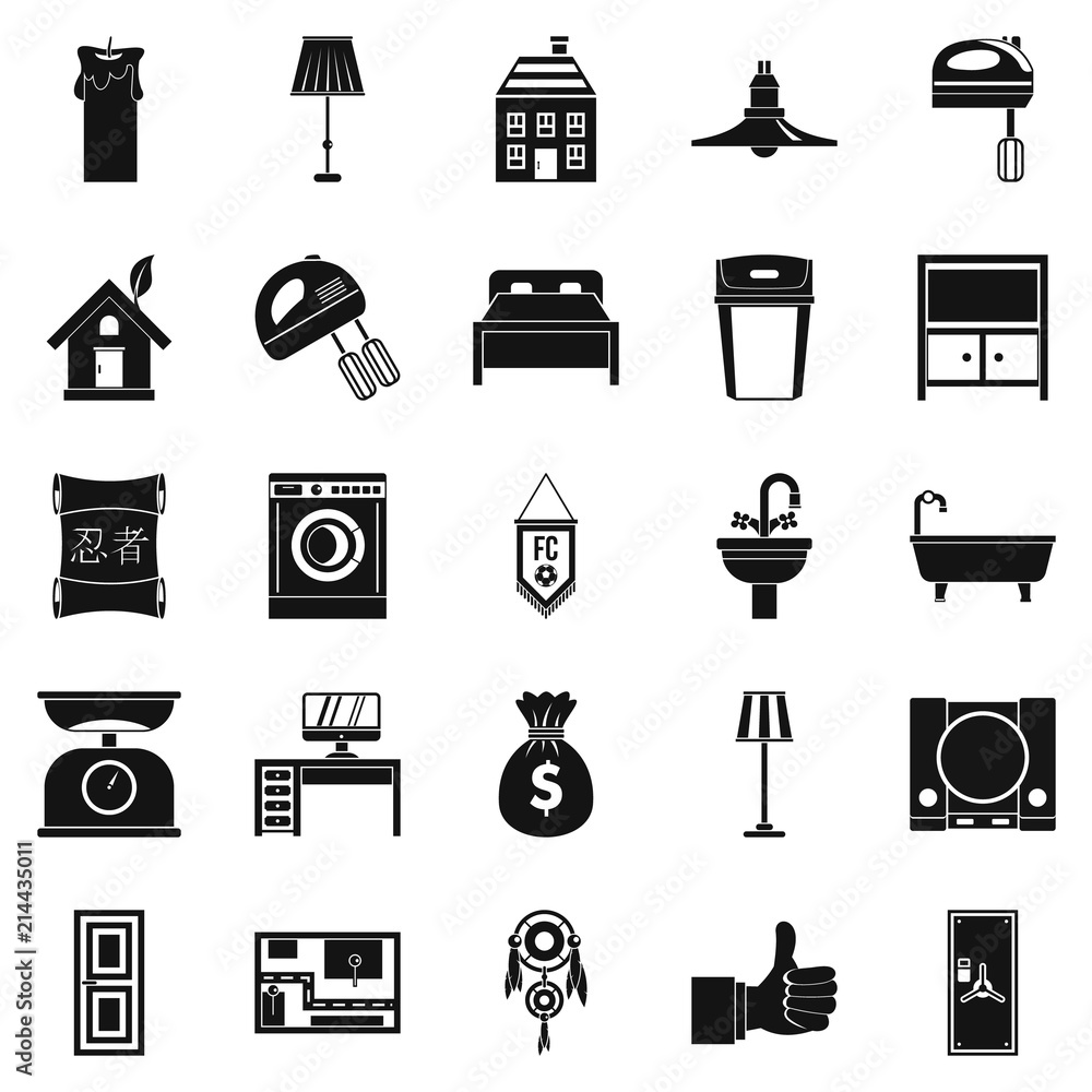 Poster placement icons set. simple set of 25 placement vector icons for web isolated on white background