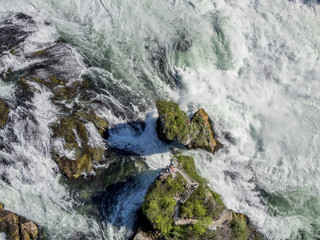Rhine Falls at Schaffhausen, Canton of Schaffhausen, Switzerland, Europe