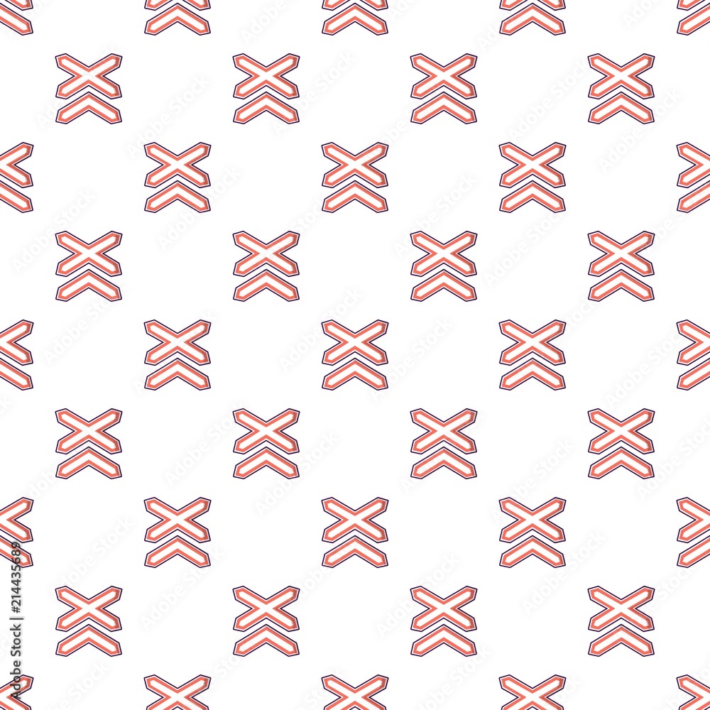 Aufkleber two line non barrier railways pattern in cartoon style. seamless pattern vector illustration
