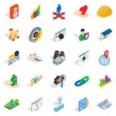 Online shopping icons set. Isometric set of 25 online shopping vector icons for web isolated on white background