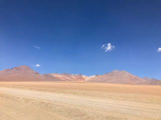 Fototapeta na wymiar High altitude desert in Bolivia