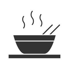 Hot chinese dish glyph icon