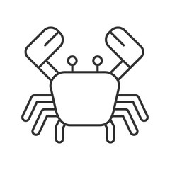 Crab linear icon