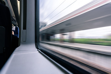 window of train