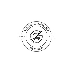 G letter initial emblem logo.