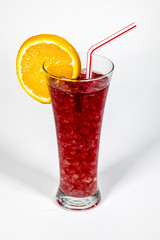 Refreshing typical sangria drink from Spain,