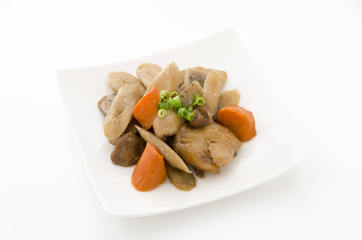 鶏肉と根菜の煮物
