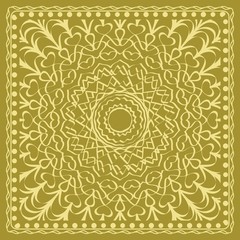 Mandala floral geometric pattern. Vector illustration