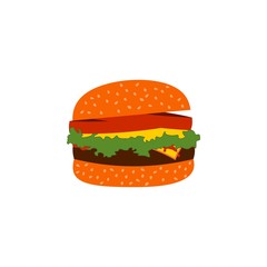 Burger fast food vector.