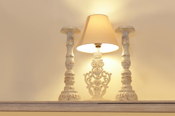 lamp with candle holders