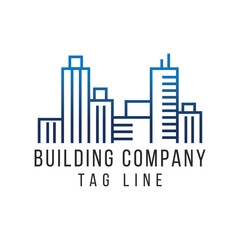 Line Building Logo Design