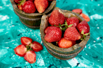 Strawberry in the bowls