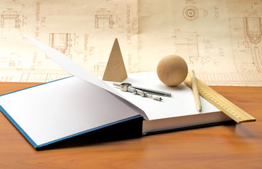 wooden geometric shapes