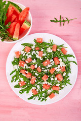 Fresh summer watermelon salad