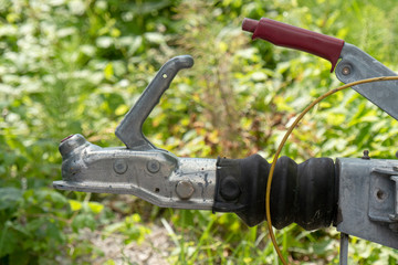 Close-up trailer hook for boats or other