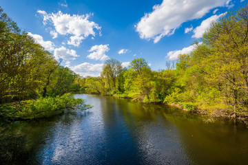 The Mill River, in New Haven, Connecticut.