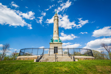The Soldiers & Sailors Monument in East Rock, New Haven, Connecticut - obrazy, fototapety, plakaty