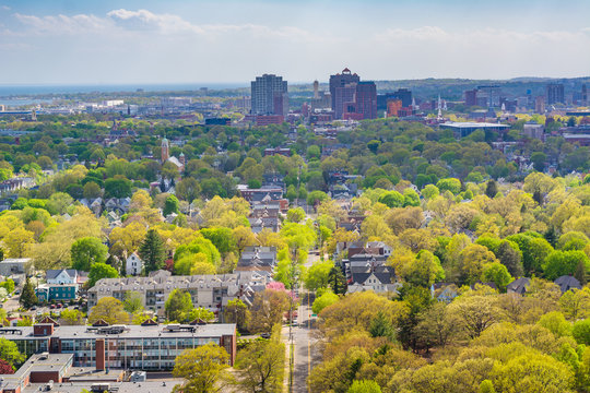 View from East Rock, in New Haven, Connecticut