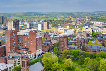 Fototapeta na wymiar View of New Haven, Connecticut