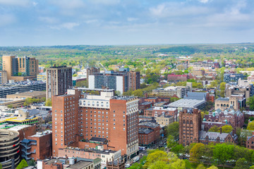 Naklejka premium View of downtown New Haven, Connecticut
