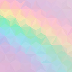 Rainbow Pastel colour,abstract background consisting of triangles