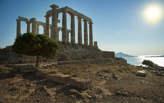 Cape Sounion Temple of Poseidon, Athens Greece
