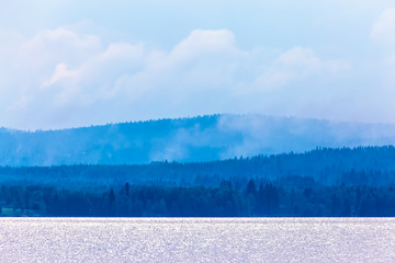 High humidity on the hills. Photo from Sotkamo, Finland.