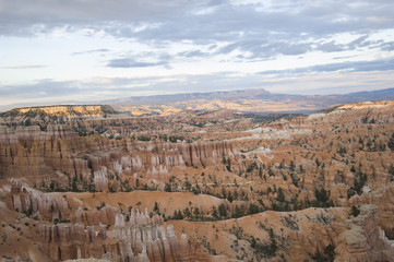 Fototapeta na wymiar Awe-inspiring rock formations in Bryce Canyon National Park