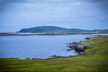 Naklejka premium Beautiful View at Shetlands