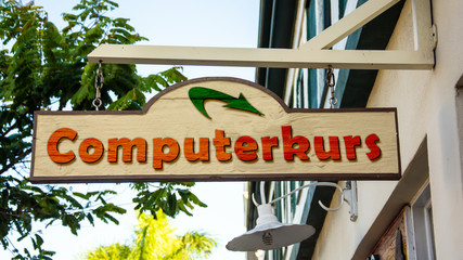 Schild 342 - Computerkurs