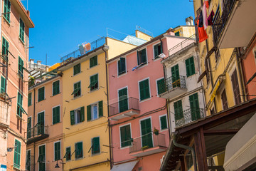 Fototapeta premium Riomaggiore Village, Cinque Terre national park, Italy.