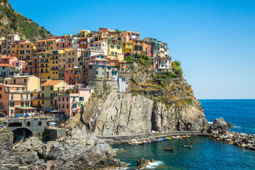 Fototapeta na wymiar Manarola Village, Cinque Terre Coast, Italy.