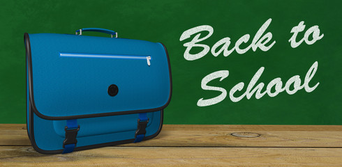 rentrée scolaire cartable tableau