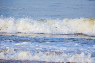 Fototapeta na wymiar Watching the waves at the beach