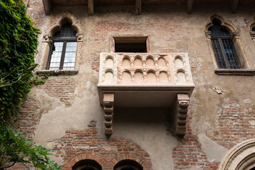 Verona, Romeo und Julia Balkon in der Altstadt, Iatalien